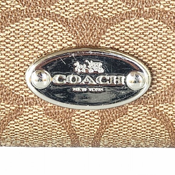Coach khaki/pink saddle wallet - Picture 2 of 16